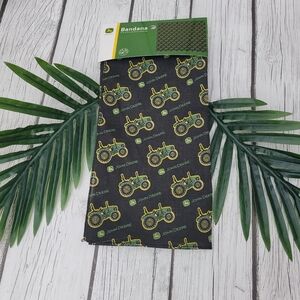 NWT John Deere Black and Green Bandana